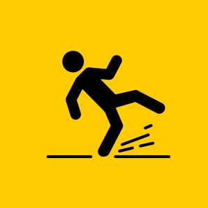 slip and fall sign