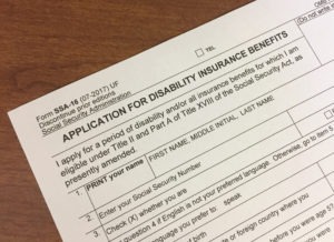 application for disability insurance benefits