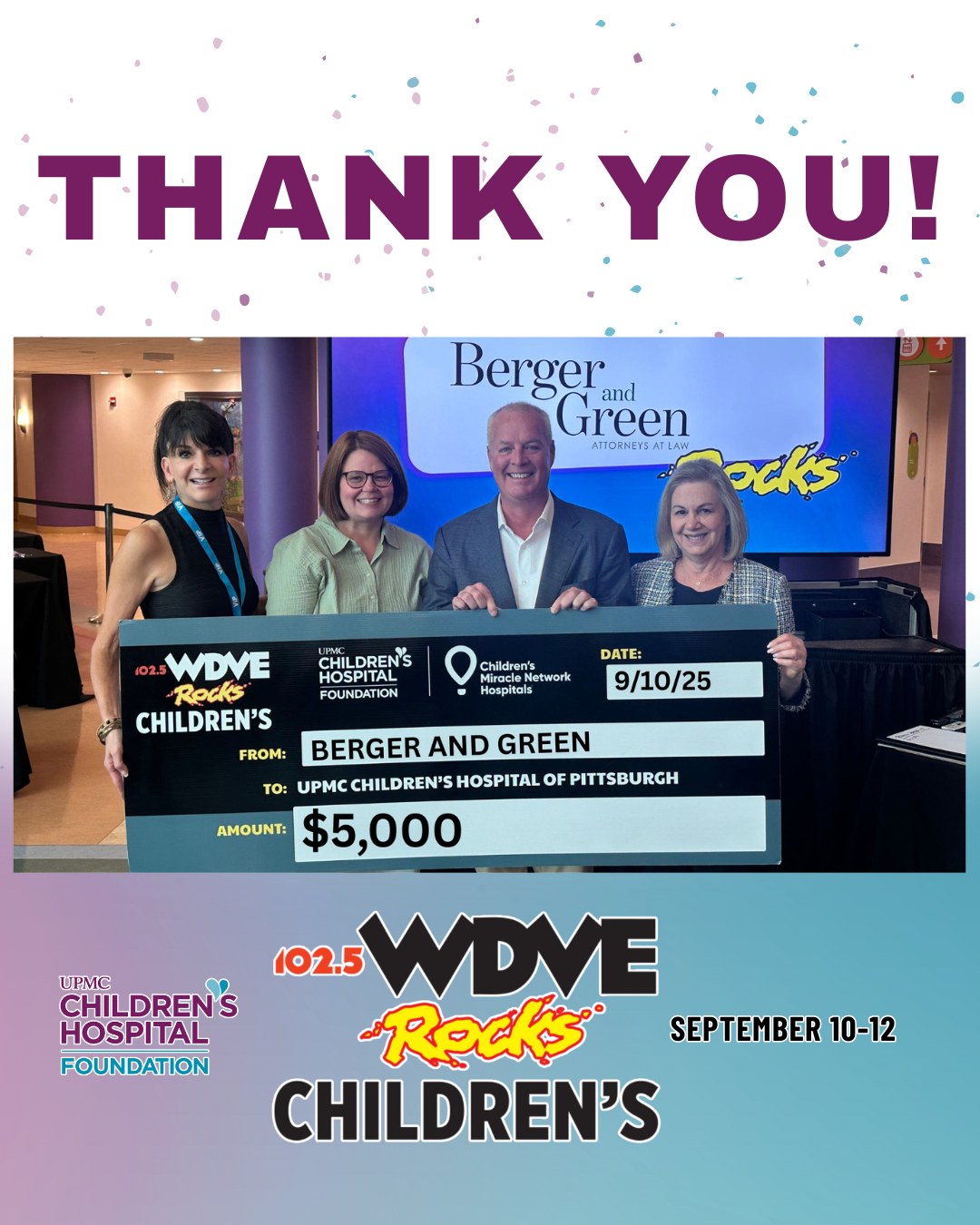 2025 DVE Rocks Children’s Hospital Radiothon