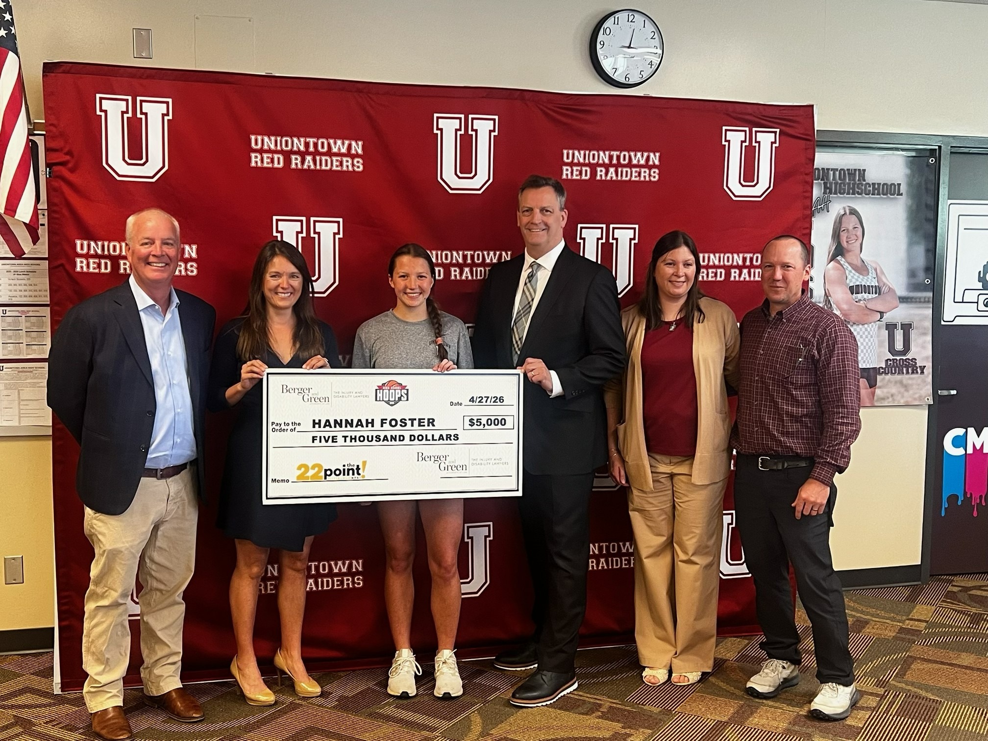 Uniontown senior Hannah Foster has been named the 2026 High School Hoops Berger and Green Scholar Athlete of the Year